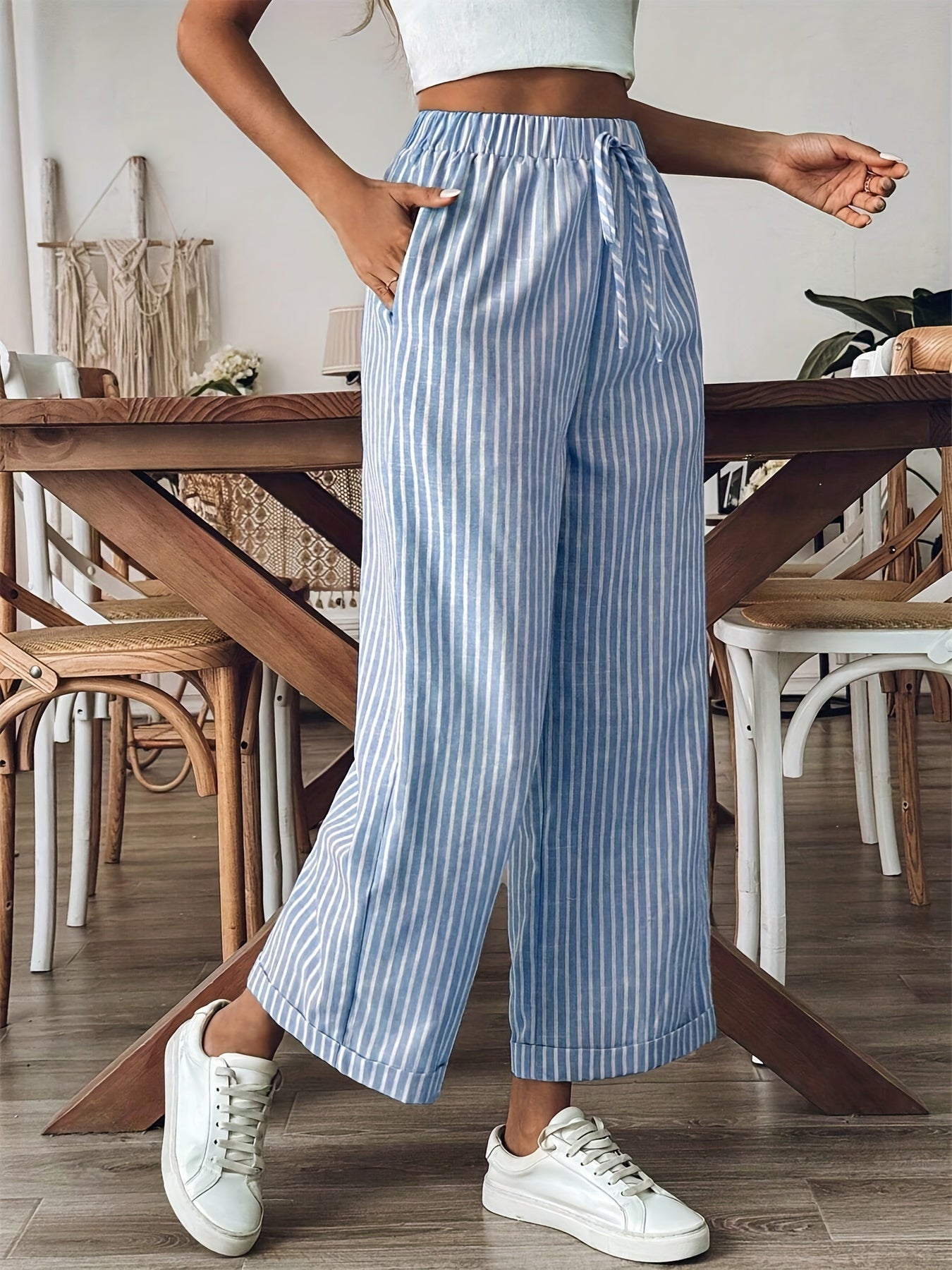 Leona Striped Trousers
