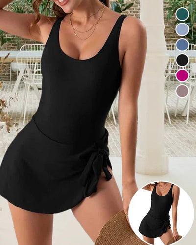 One-Piece Swimsuit with Tummy Control and Slim Fit for Women