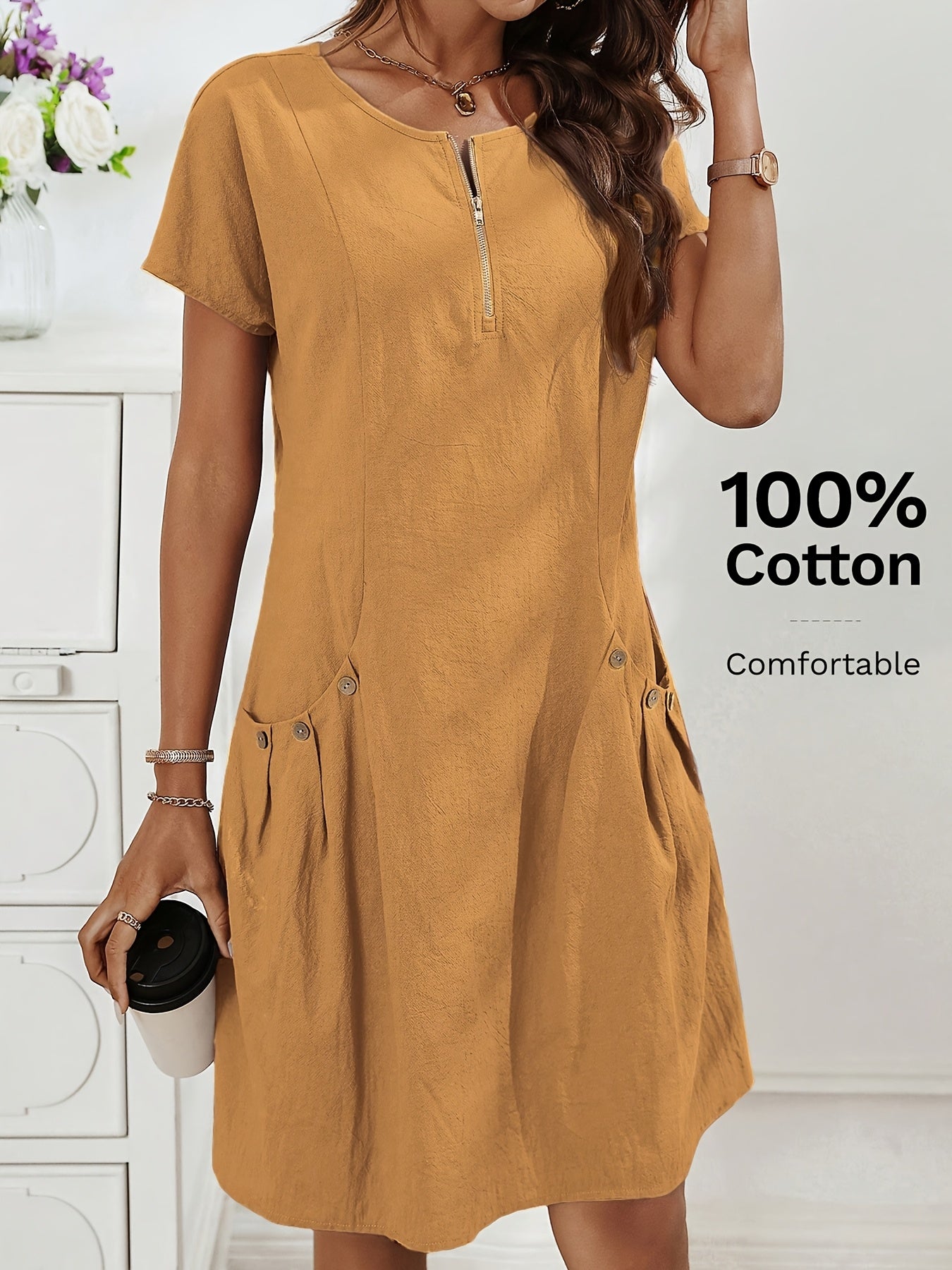Everyday Ease Cotton Dress
