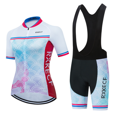 RXKECF PRO Women's Cycling Clothing Set Long