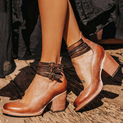 Ginevra™ | Heels with multiple straps and thick sole