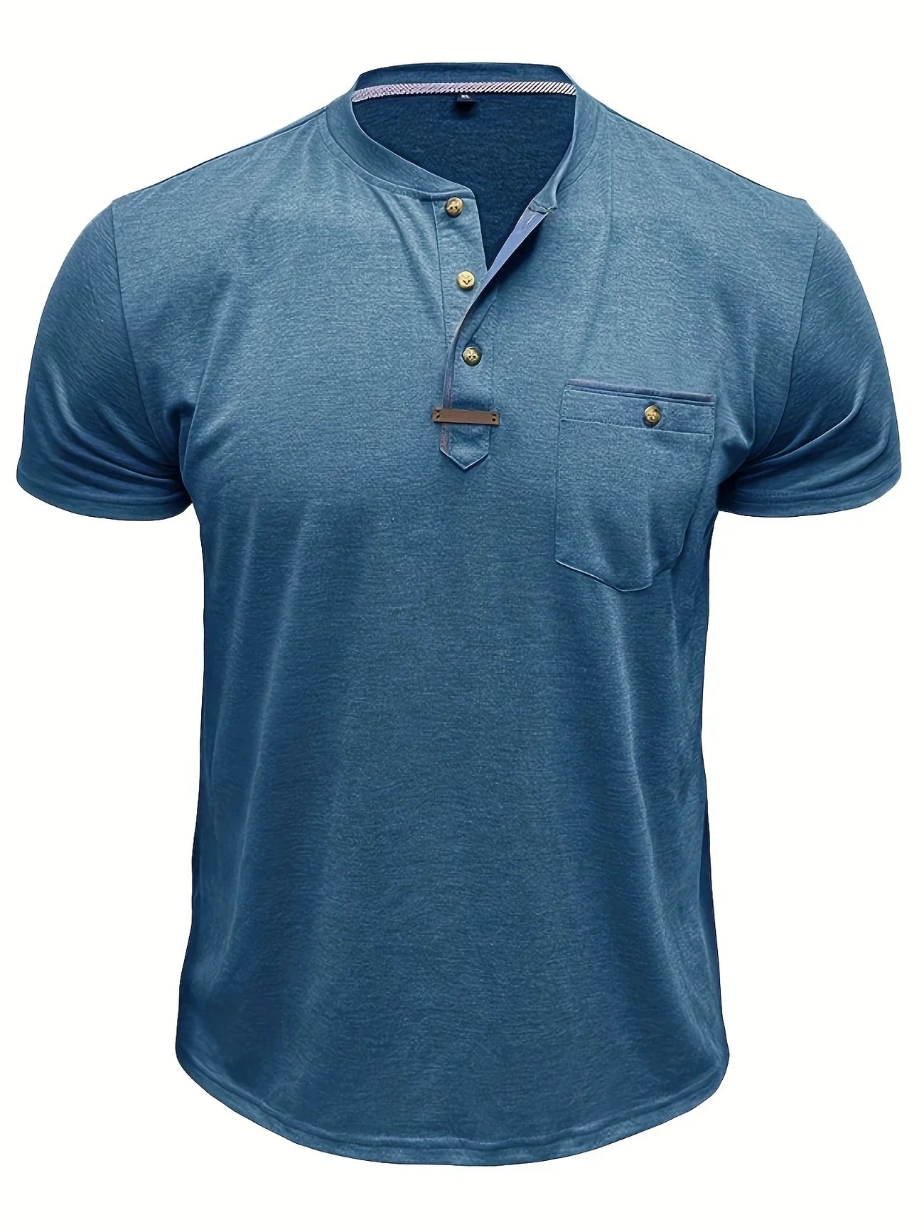 Saxon Elegant Round Neck T-Shirt With Pocket