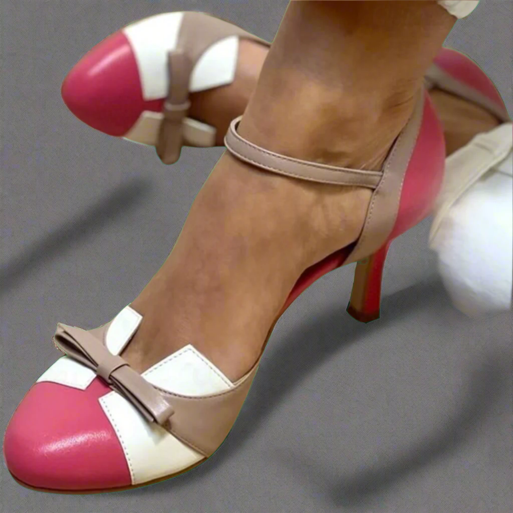 Bellarosa | Colorful sandals with knot and straps, with round toe