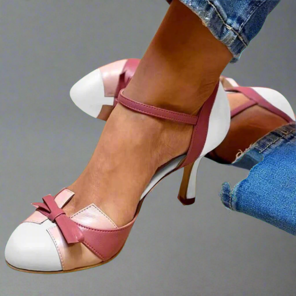Bellarosa | Colorful sandals with knot and straps, with round toe