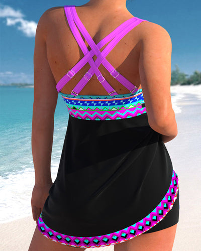 Eliza™ | Striped Swimsuit with Tie Closure
