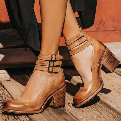 Ginevra™ | Heels with multiple straps and thick sole