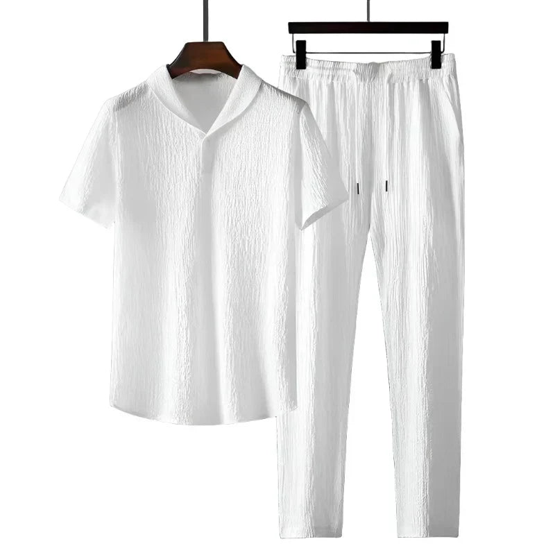 Cotton Polo & Trouser Suit