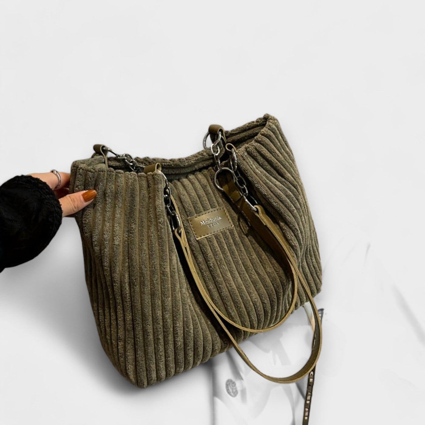 Olivia - Soft Cord Strap Shoulder Bag