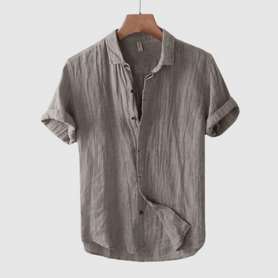 David Short Sleeve Linen Shirt