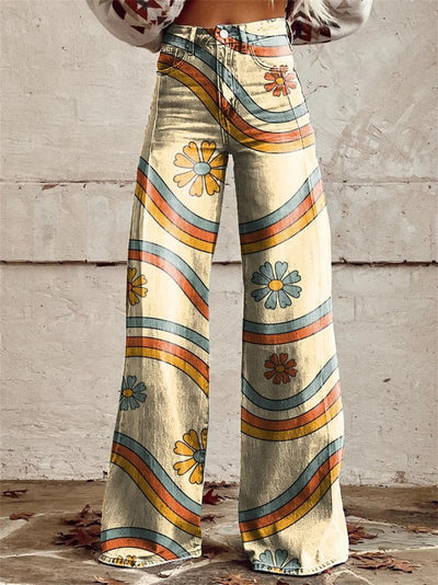 Lily™ - Multicolored Striped Wide Leg Pants Fashionable