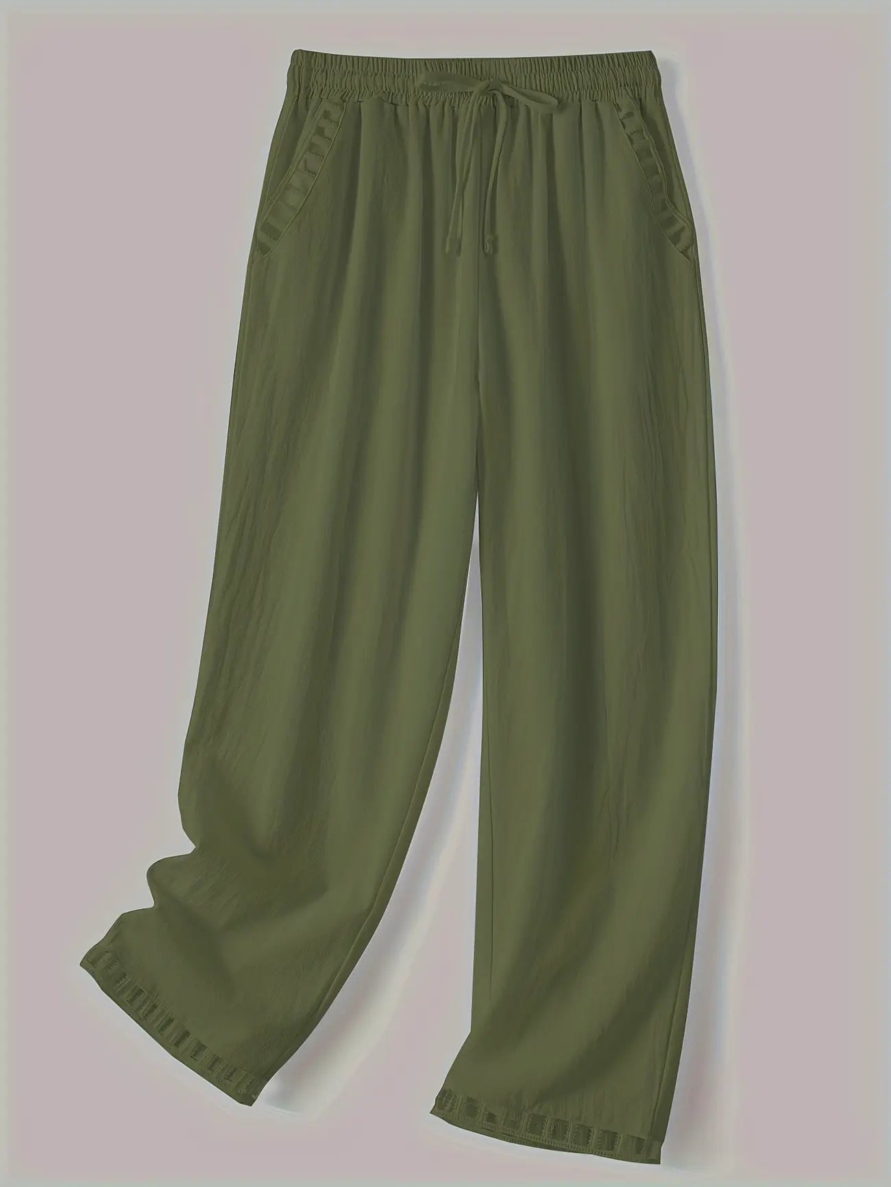 Tracey Contrast Trim Cropped Trousers