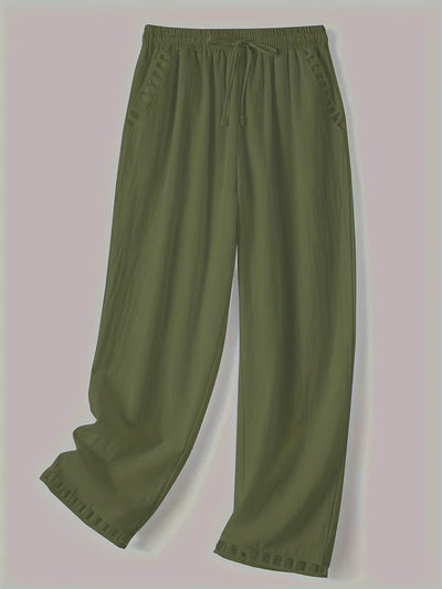 Tracey Contrast Trim Cropped Trousers