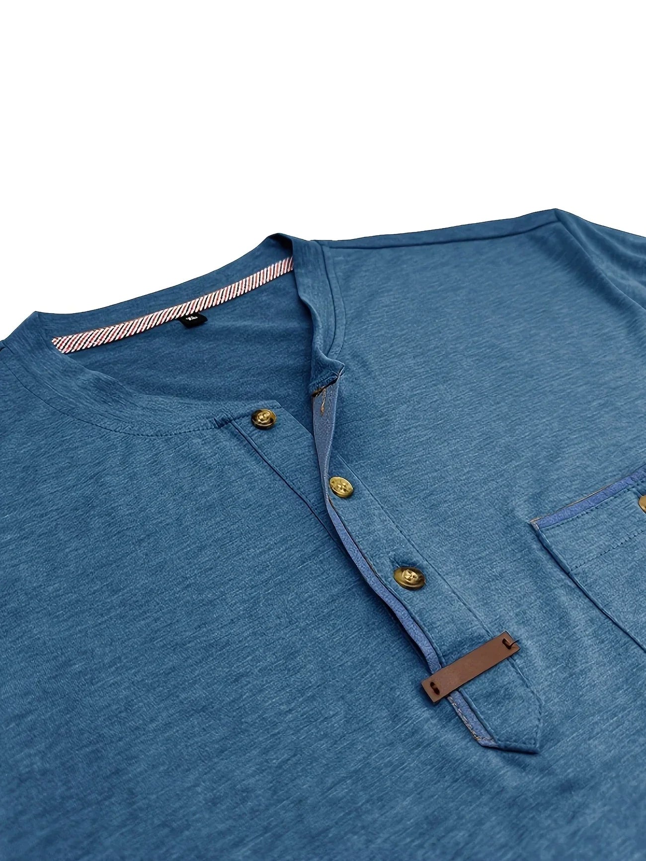 Saxon Elegant Round Neck T-Shirt With Pocket