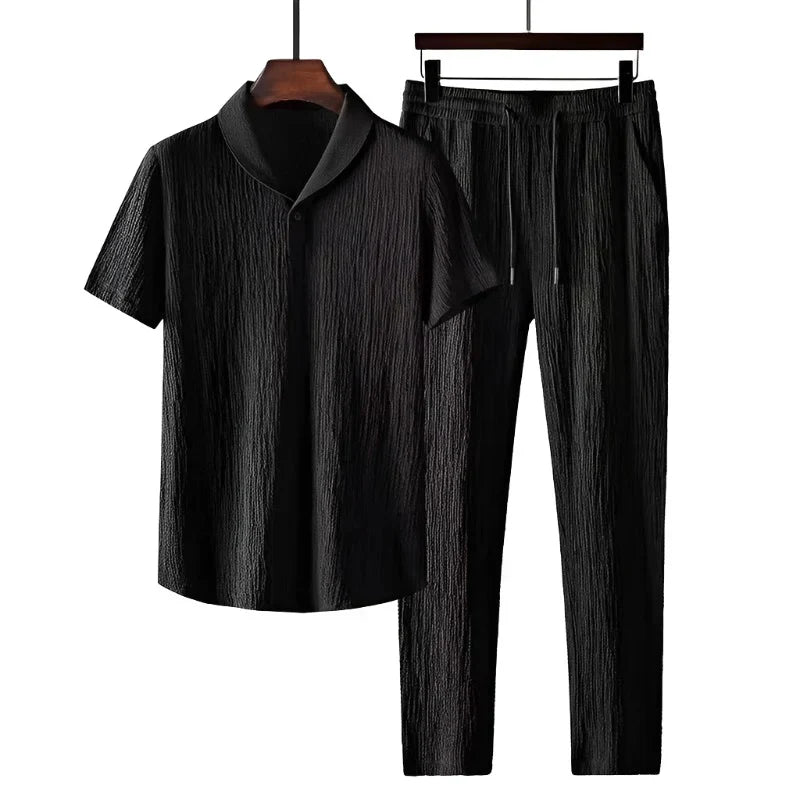 Cotton Polo & Trouser Suit
