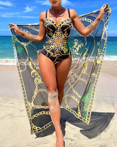 Marie™ | Push-Up Swimsuit with Matching Skirt