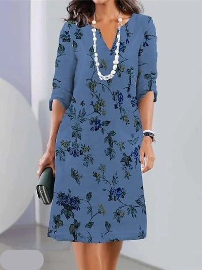 Lizzy Floral Print Double Tunic Dress