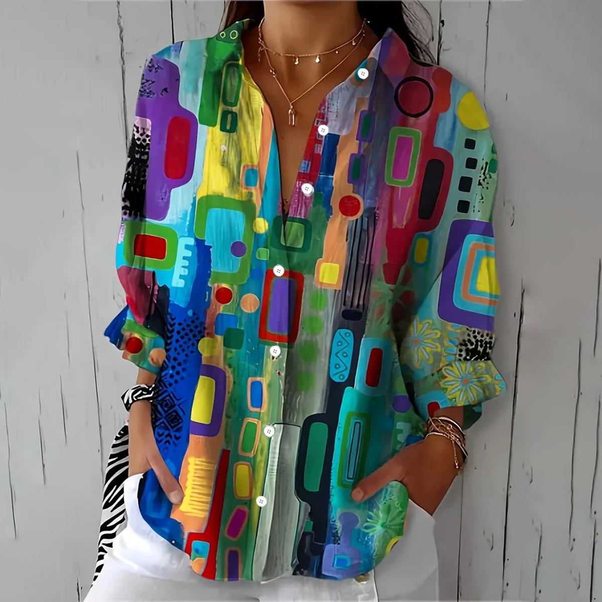 Mila Sophisticated Button-Up Shirt