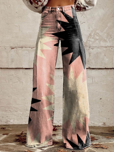 Sophia™ - Wide Leg Pants Pink Explosion