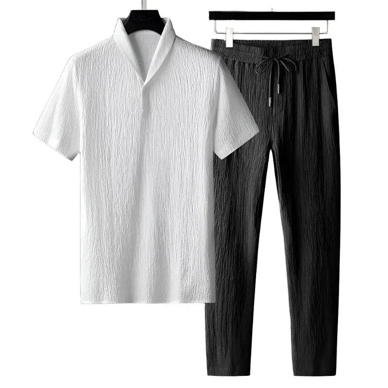 Cotton Polo & Trouser Suit