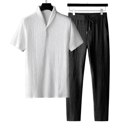 Cotton Polo & Trouser Suit