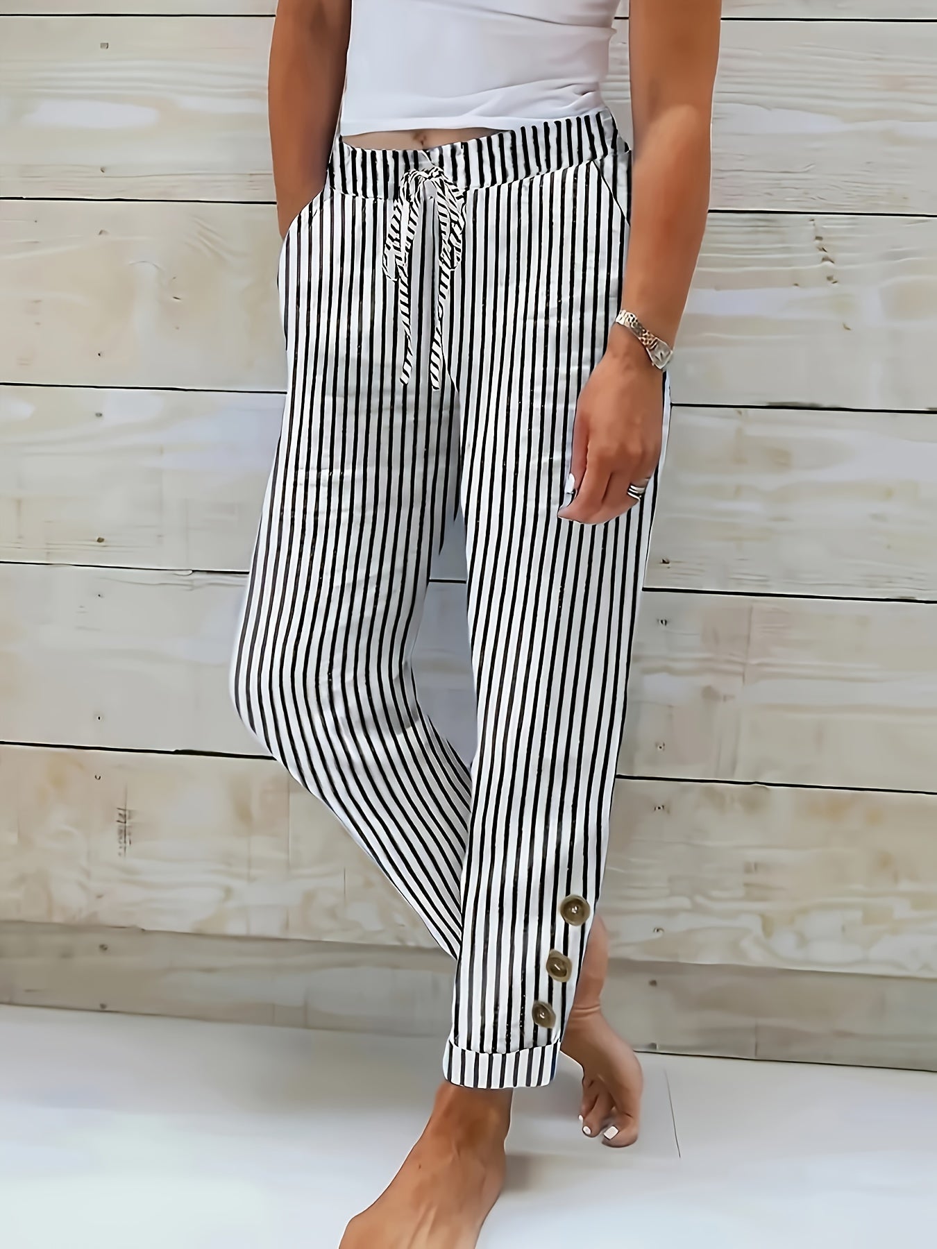 Lena Stretch Waist Trousers