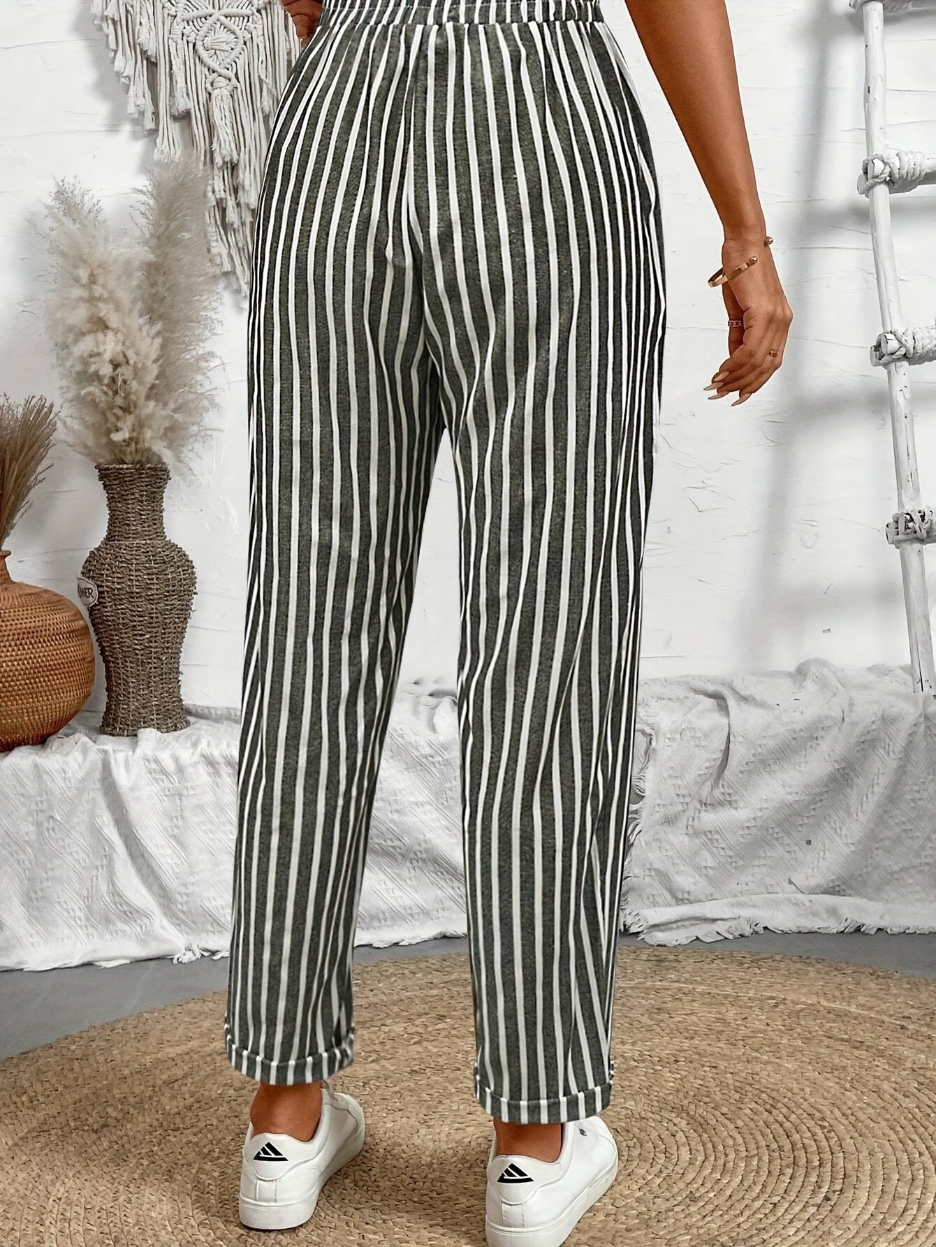 Ava Striped Culotte Trousers