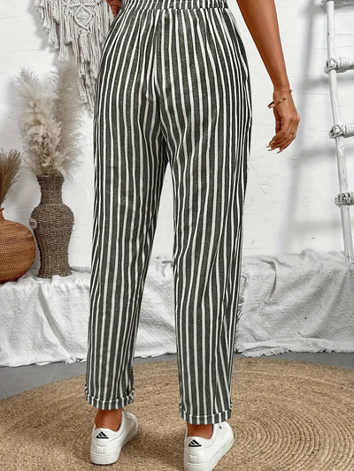 Ava Striped Culotte Trousers