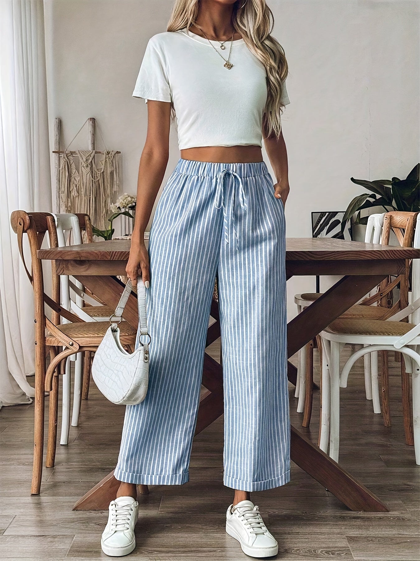 Leona Striped Trousers