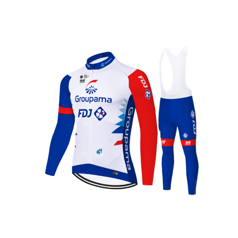 FDJ - Professional Cycling Set with Long Sleeves