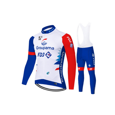 FDJ - Professional Cycling Set with Long Sleeves