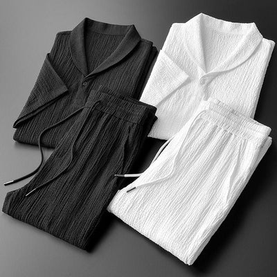 Cotton Polo & Trouser Suit