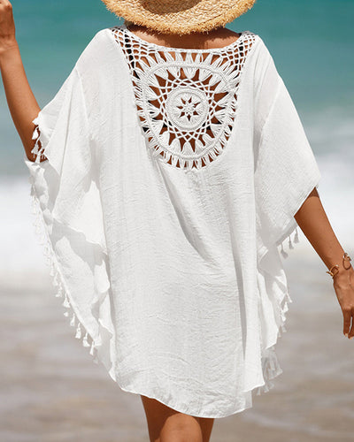 Elise™ | Beach Towel Poncho with Fringes