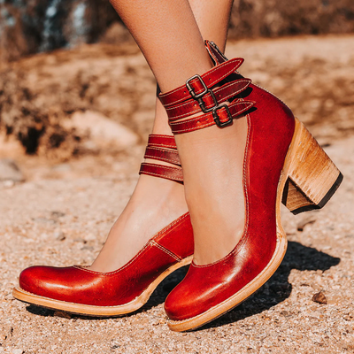 Ginevra™ | Heels with multiple straps and thick sole