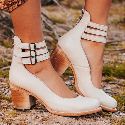 Ginevra™ | Heels with multiple straps and thick sole