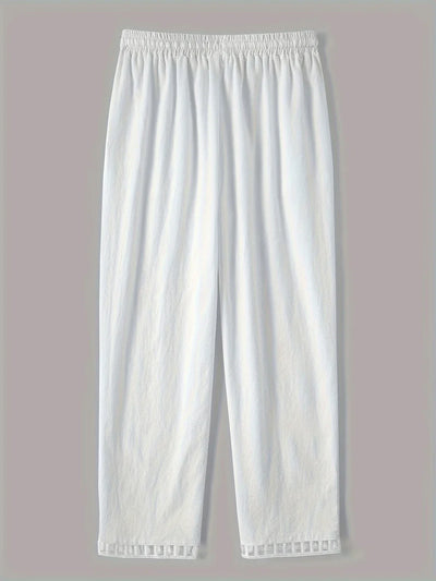 Tracey Contrast Trim Cropped Trousers