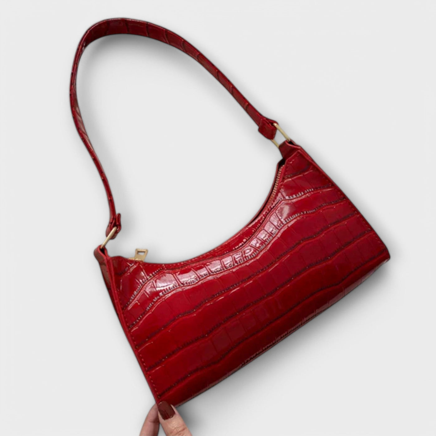Olivia - Glossy Leather Bag