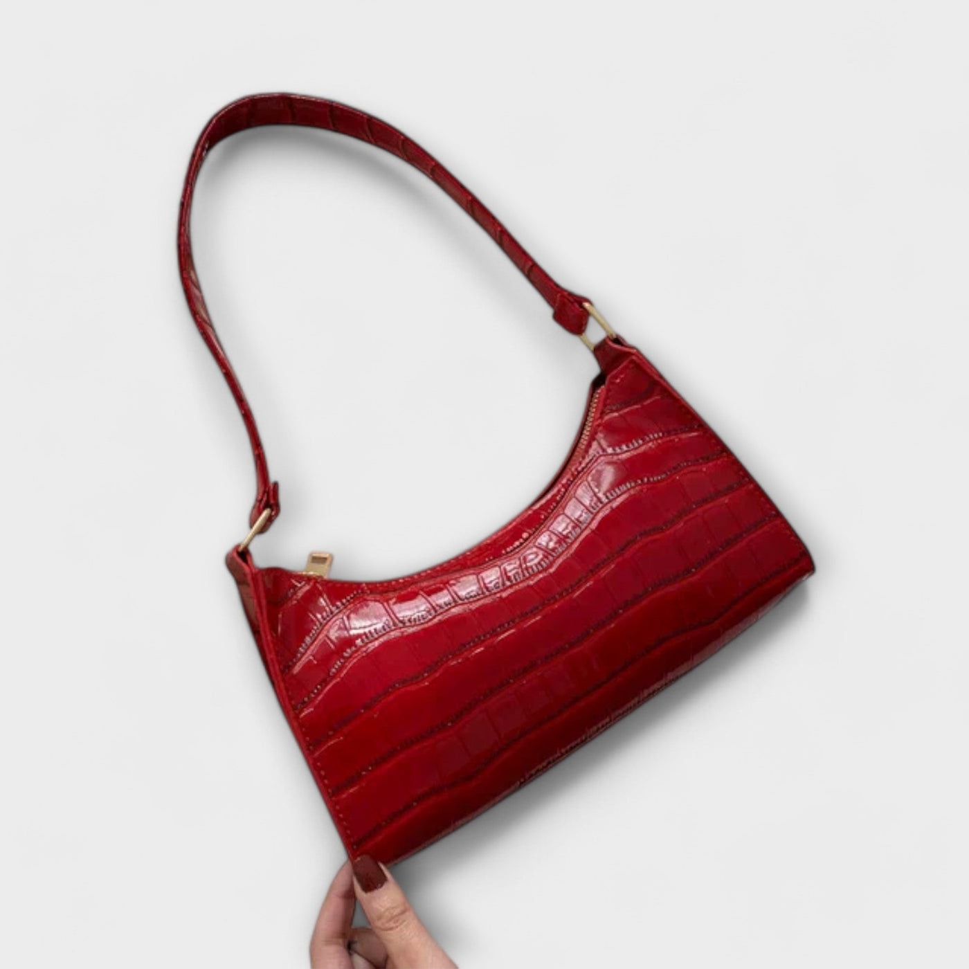 Olivia - Glossy Leather Bag