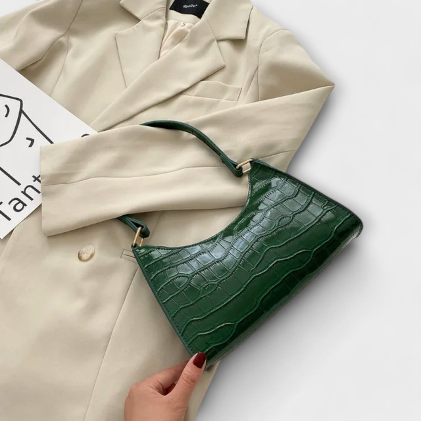 Olivia - Glossy Leather Bag