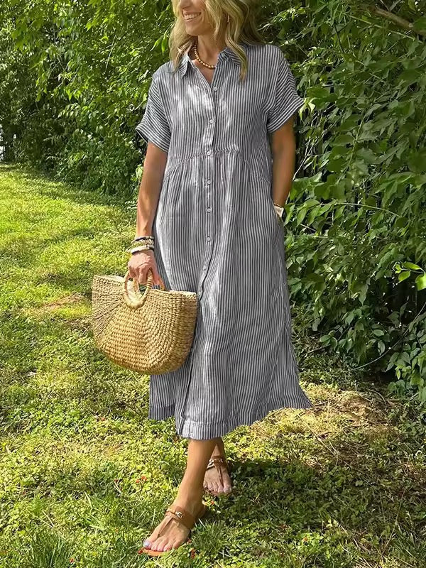 Leviana™ | Summer Dress with Buttons