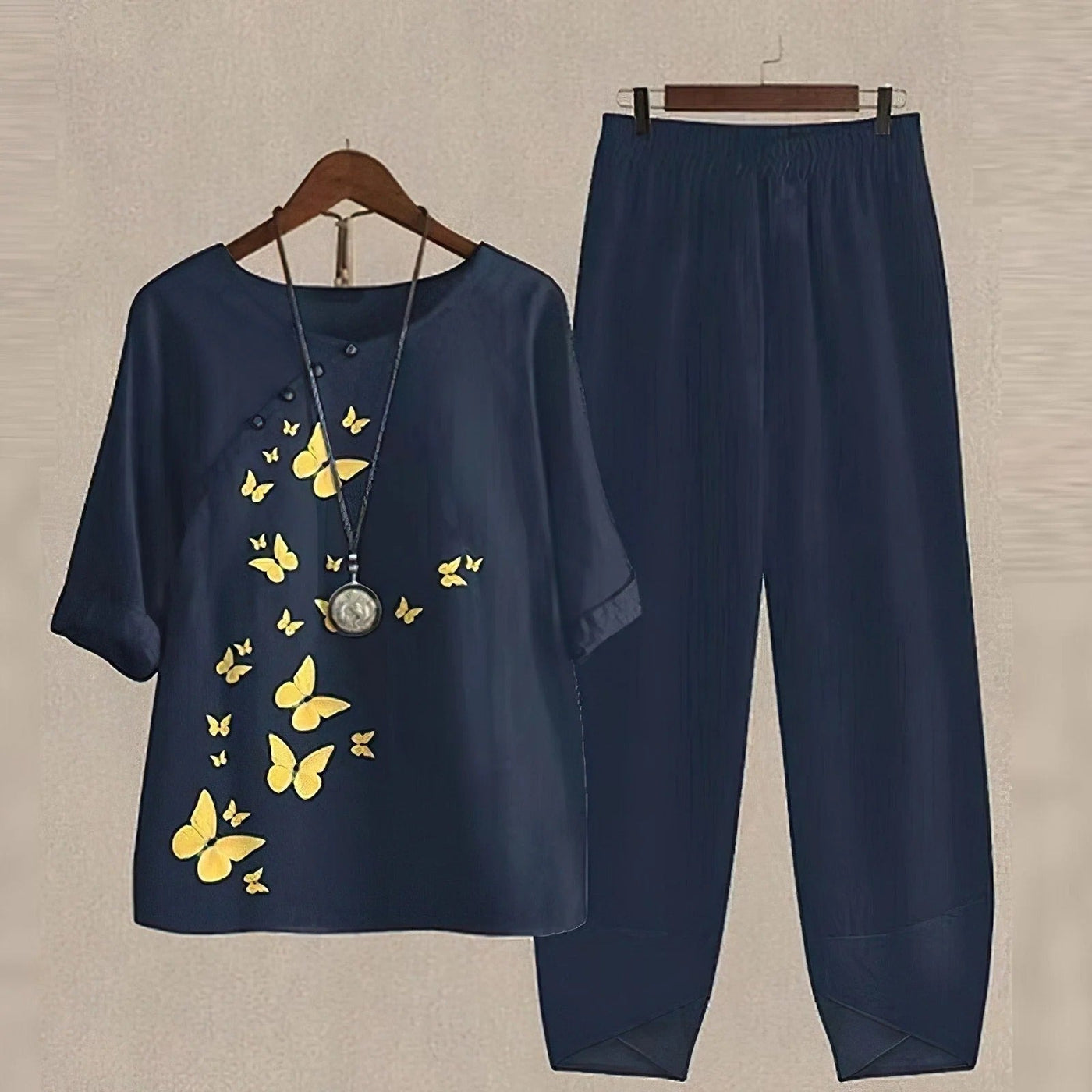 Lyanna Casual Blouse & Trousers Set for Women