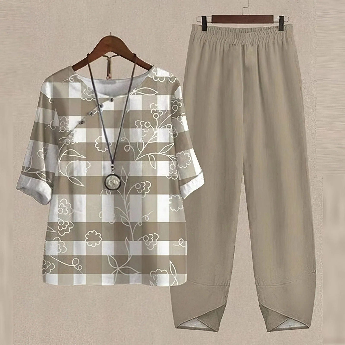 Lyanna Casual Blouse & Trousers Set for Women