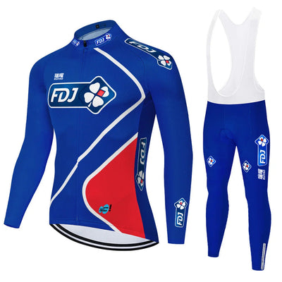 FDJ - Professional Cycling Set with Long Sleeves