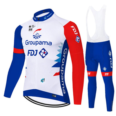 FDJ - Professional Cycling Set with Long Sleeves