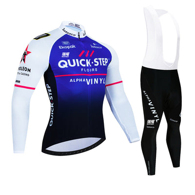 Quick Step - Pro Cycling Kit with Long Sleeves