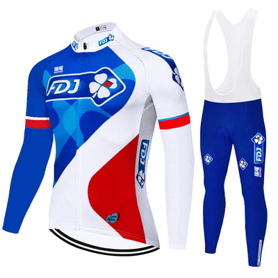 FDJ - Professional Cycling Set with Long Sleeves