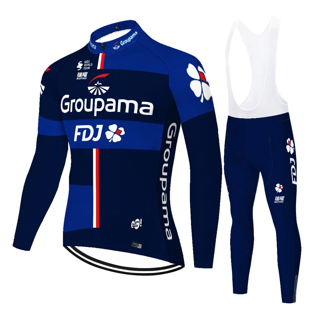 FDJ - Professional Cycling Set with Long Sleeves