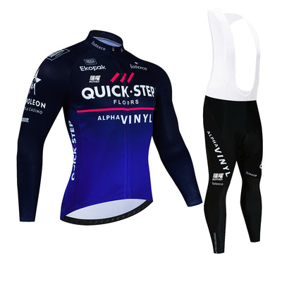 Quick Step - Pro Cycling Kit with Long Sleeves