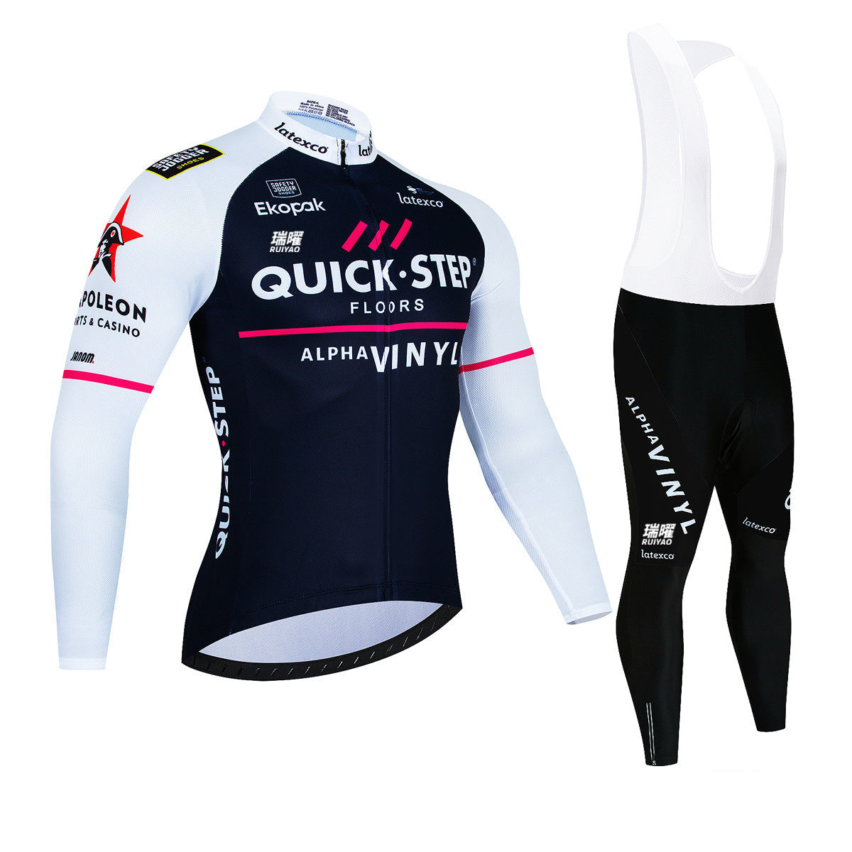 Quick Step - Pro Cycling Kit with Long Sleeves