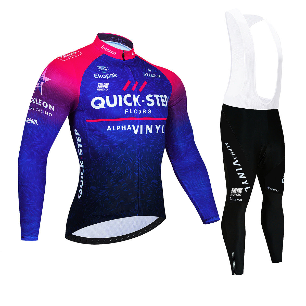 Quick Step - Pro Cycling Kit with Long Sleeves