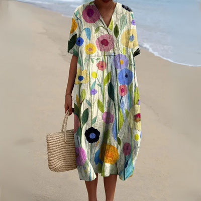 Leviana™ | Soft Floral Print Dress